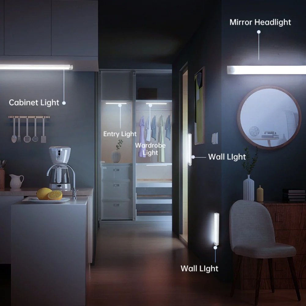 🔥Limited time offer - rechargeable LED lamp, no drilling required, smart sensor, magnetic