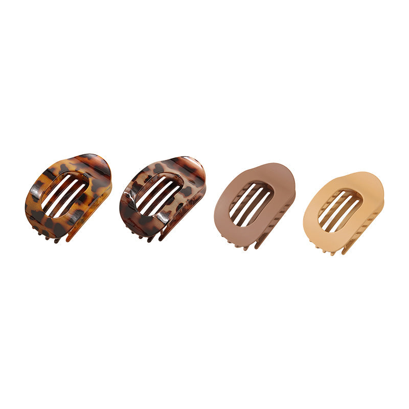 Oval hair clip set (4 pcs)