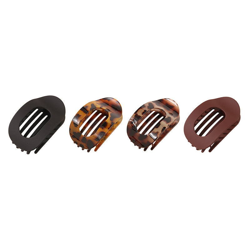 Oval hair clip set (4 pcs)