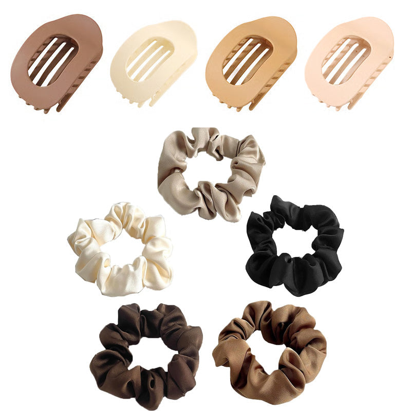 Oval hair clip set (4 pcs)