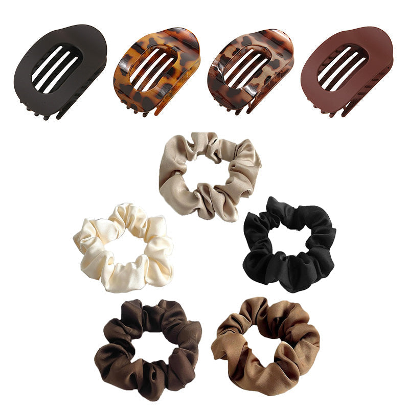 Oval hair clip set (4 pcs)