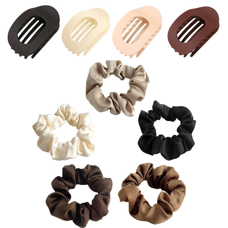Oval hair clip set (4 pcs)