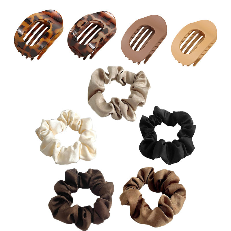 Oval hair clip set (4 pcs)