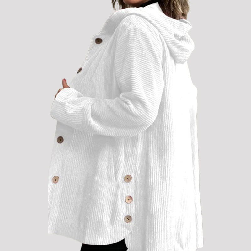 ๐ Casual velvet jacket with hood for autumn