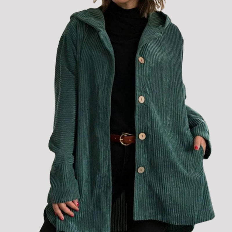 ๐ Casual velvet jacket with hood for autumn