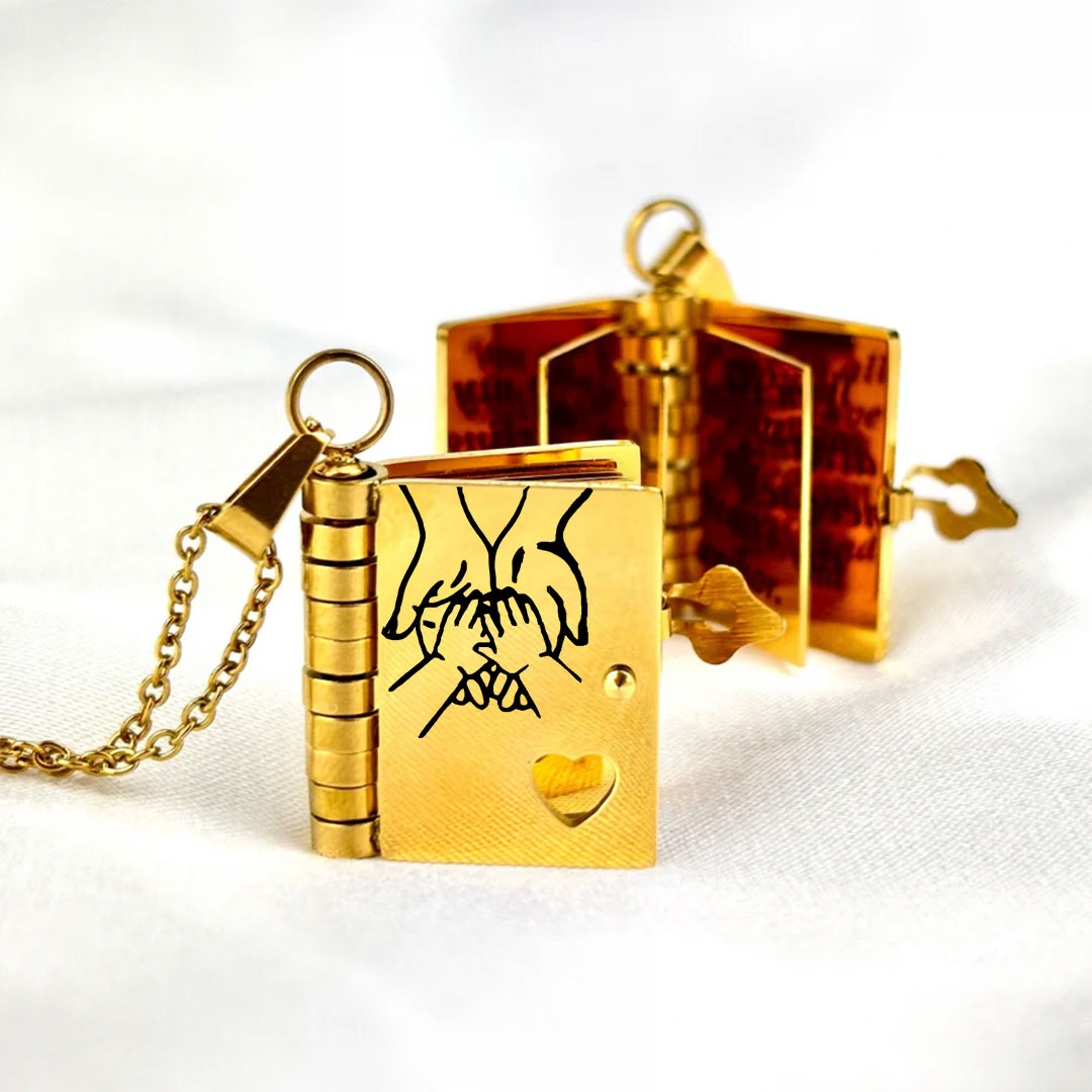 For my child – necklace in book form “Love you forever”