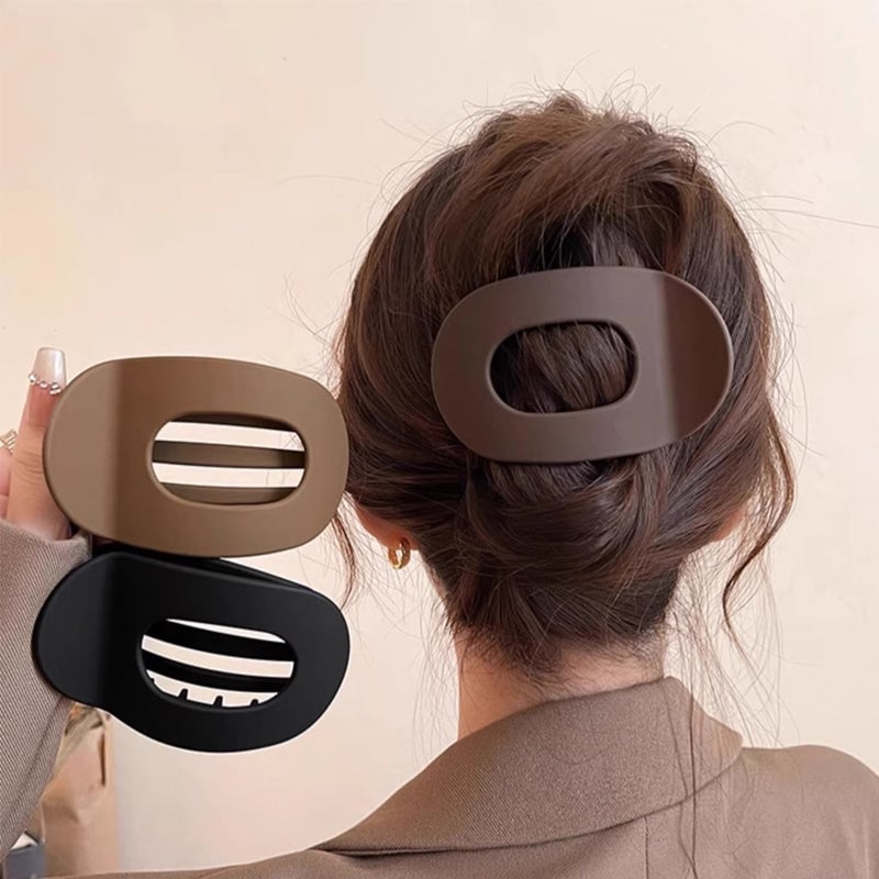 Oval hair clip set (4 pcs)