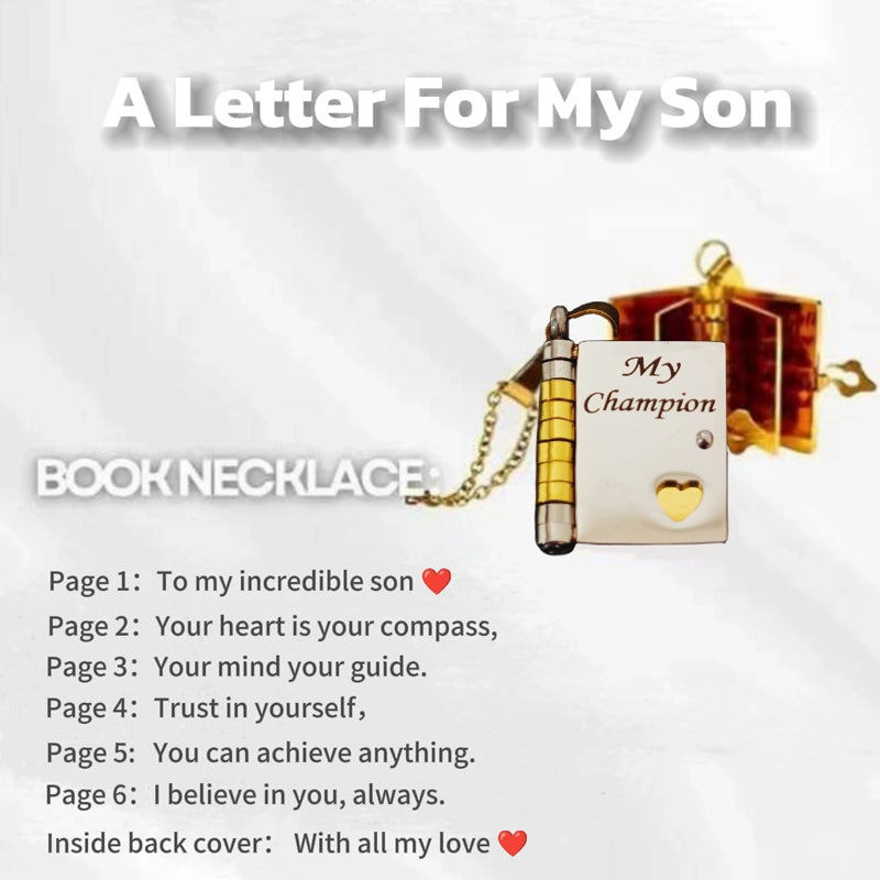 For my child – necklace in book form “Love you forever”