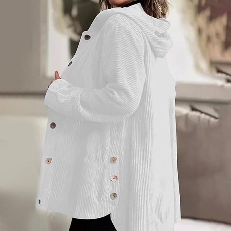 ๐ Casual velvet jacket with hood for autumn