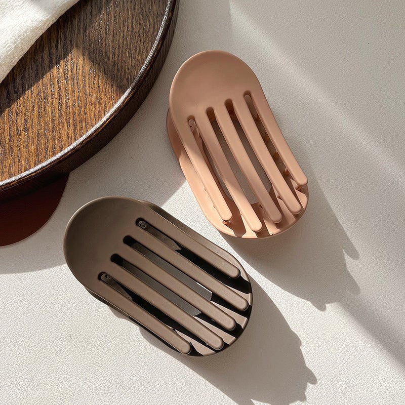 Oval hair clip set (4 pcs)
