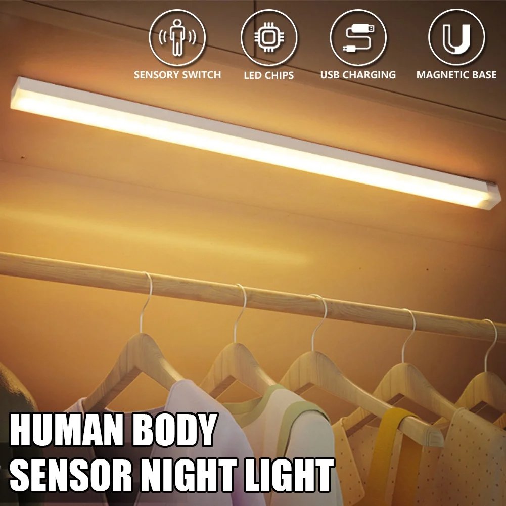🔥Limited time offer - rechargeable LED lamp, no drilling required, smart sensor, magnetic