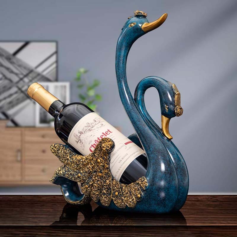 🔥Hot sale🔥Swan shaped wine bottle holder