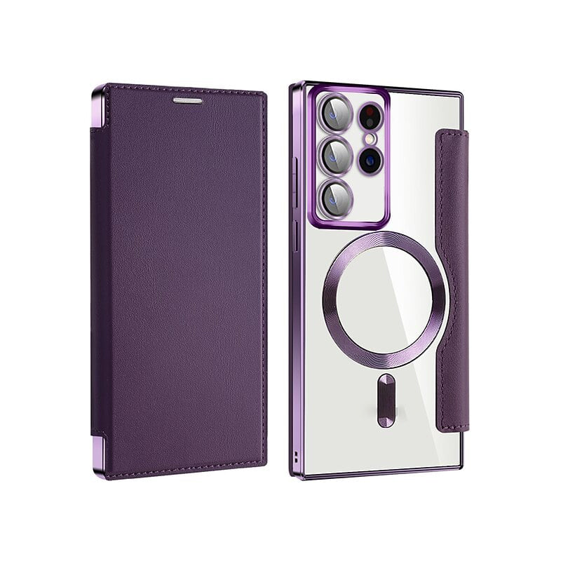 📱New Leather Textured Flip Case (for Samsung Mobile Phones)