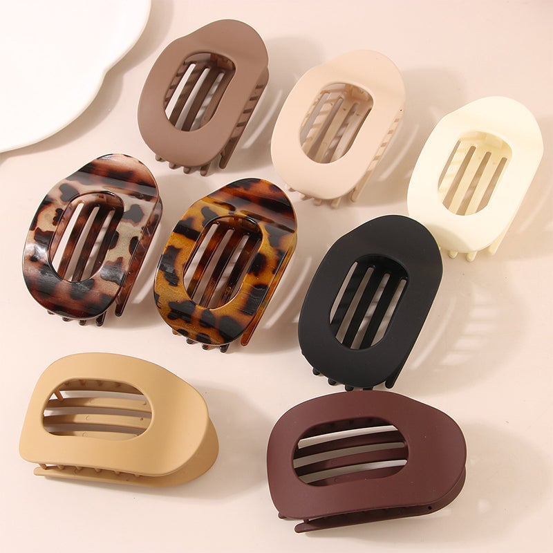 Oval hair clip set (4 pcs)