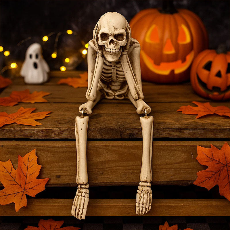 ๐ Halloween Three Wise Skeletons Resin Figurines ๐