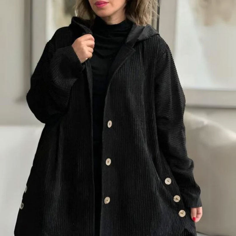 ๐ Casual velvet jacket with hood for autumn