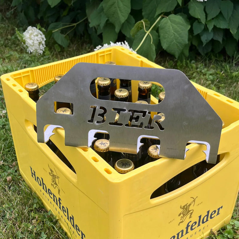The Quad beer opener and carrier
