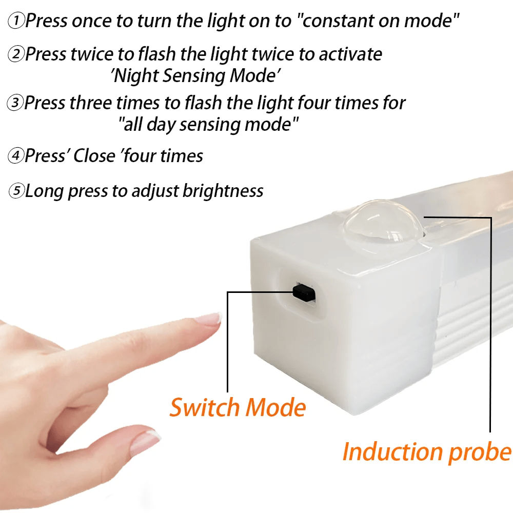 🔥Limited time offer - rechargeable LED lamp, no drilling required, smart sensor, magnetic