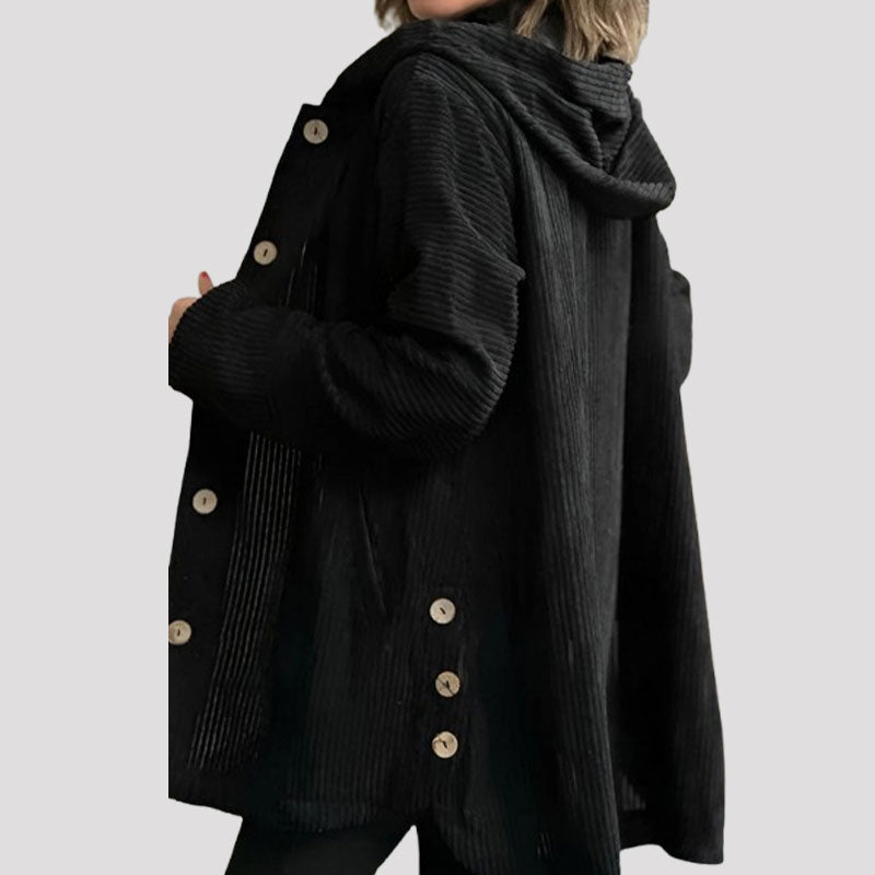 ๐ Casual velvet jacket with hood for autumn