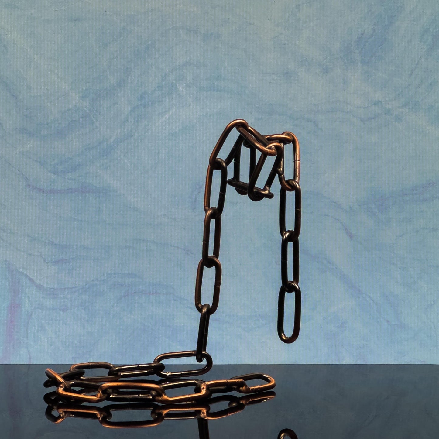 Metal Chain Link Wine Bottle Holder