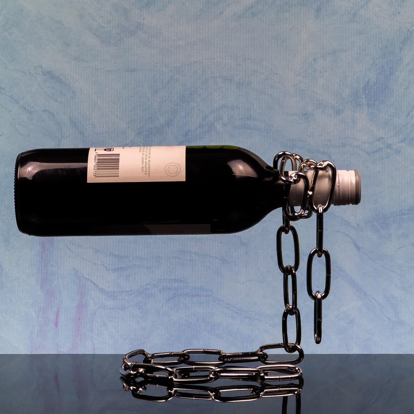 Metal Chain Link Wine Bottle Holder