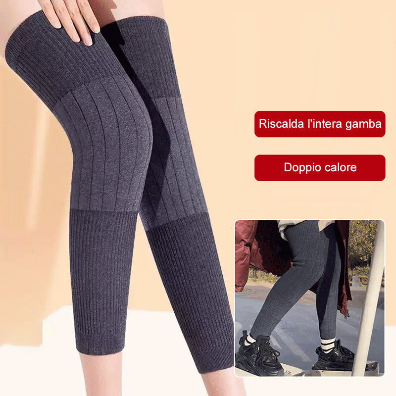 Comfortable and thermally elastic long knee pad