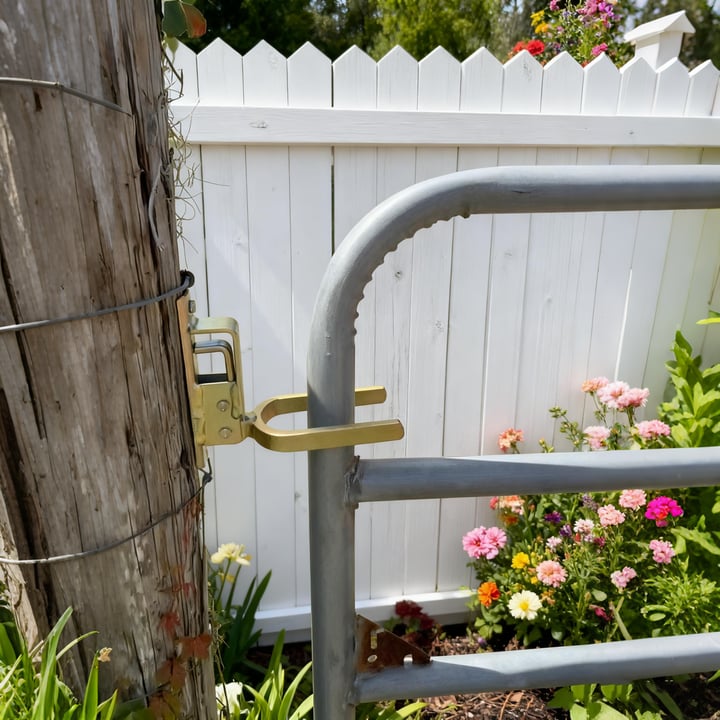 🔥LAST DAY 49% OFF🔥Instant Locking Gate Latch – Prevents Cattle, Sheep & Horses From Escaping