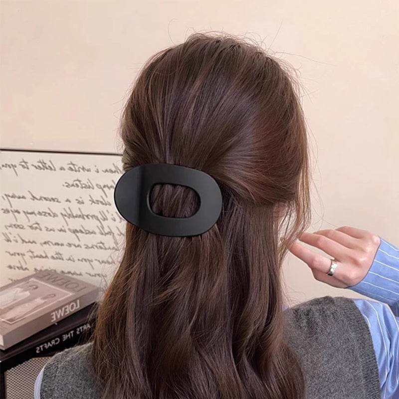 Oval hair clip set (4 pcs)