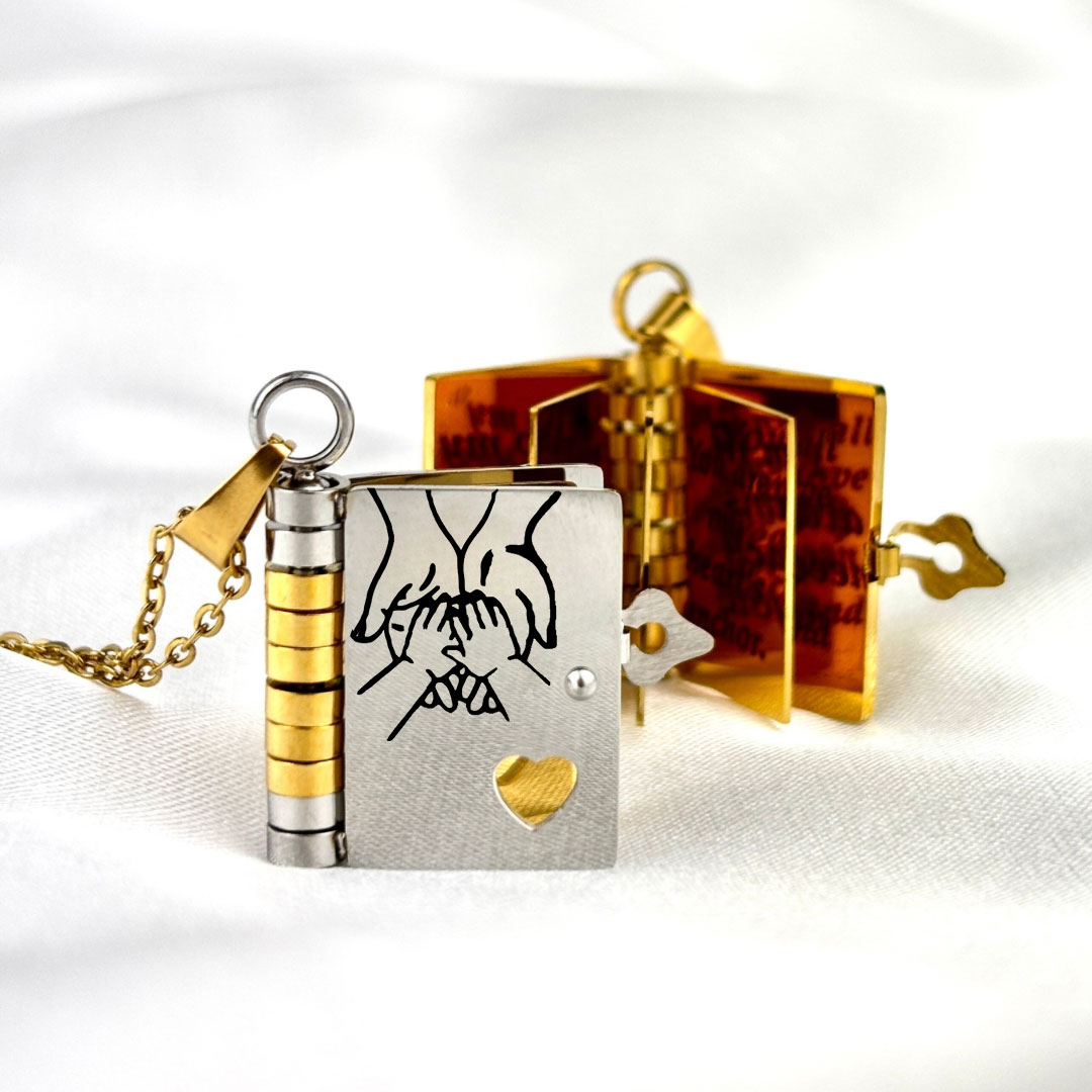 For my child – necklace in book form “Love you forever”