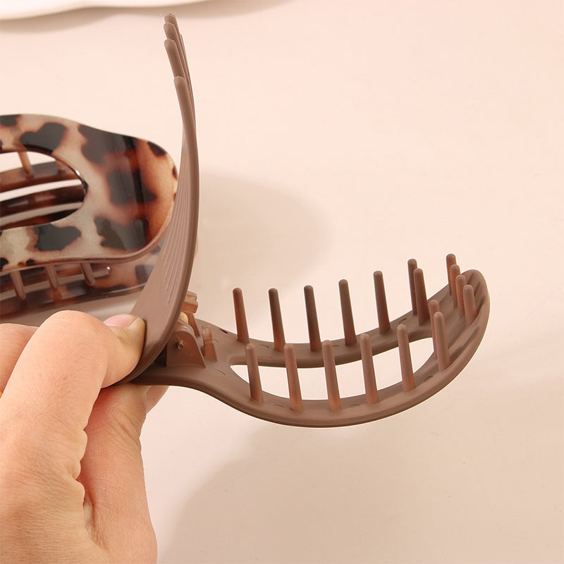 Oval hair clip set (4 pcs)