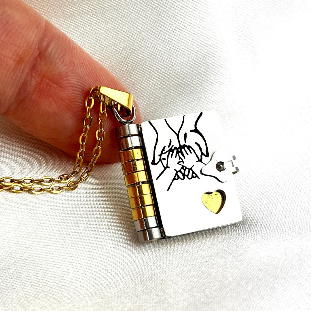 For my child – necklace in book form “Love you forever”