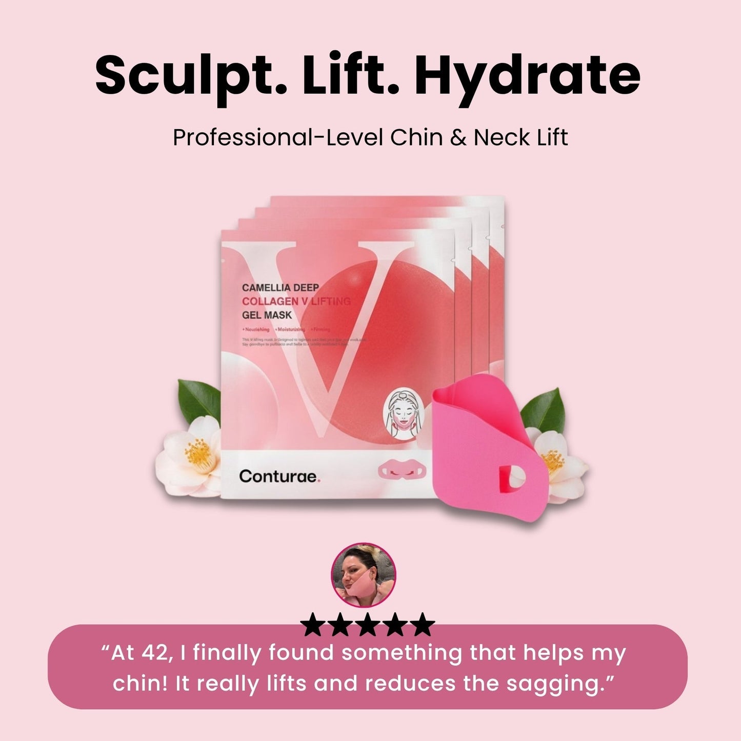 Ear-Hook Facial Contouring Mask