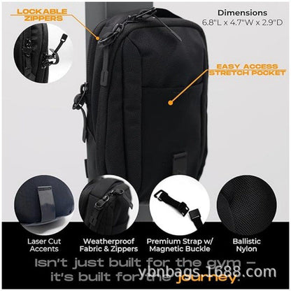 Magnetic fitness bag