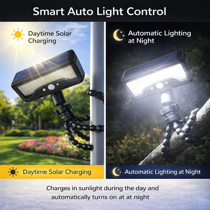 Flexible Octopus Solar Motion Sensor Light