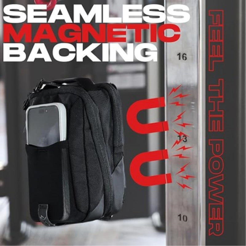 Magnetic fitness bag