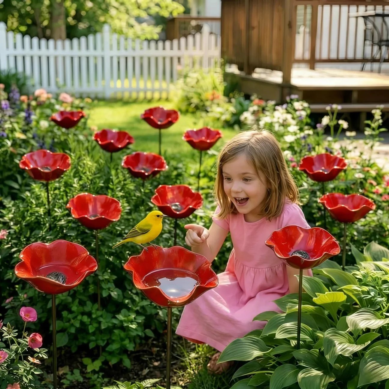 💖🎁2026 Mother's Day Gifts 48% Off--🎁Handmade Metal Flower Garden Stake🐦