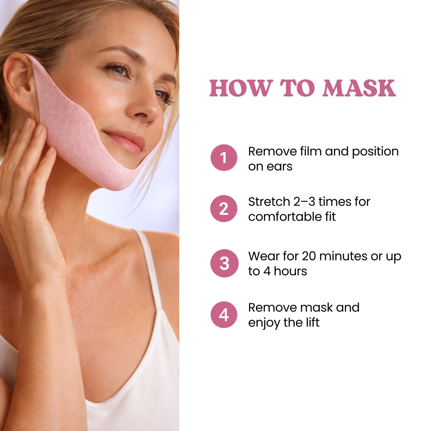 Ear-Hook Facial Contouring Mask