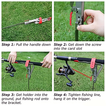 Automatic fishing rod holder