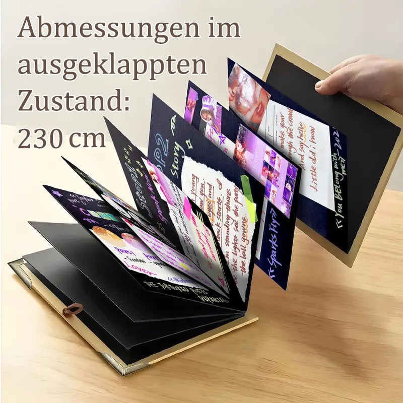 ✨The memory keeper: 230 cm foldable scrapbook album