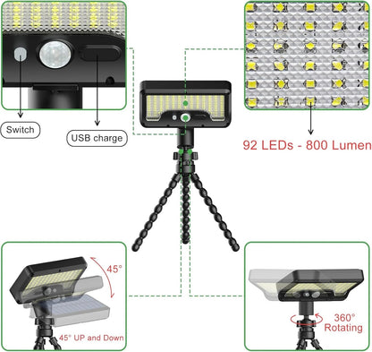 Flexible Octopus Solar Motion Sensor Light