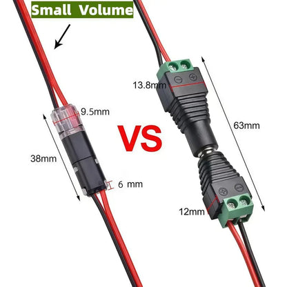 Double wire connector LED light strip connector 2 Pi