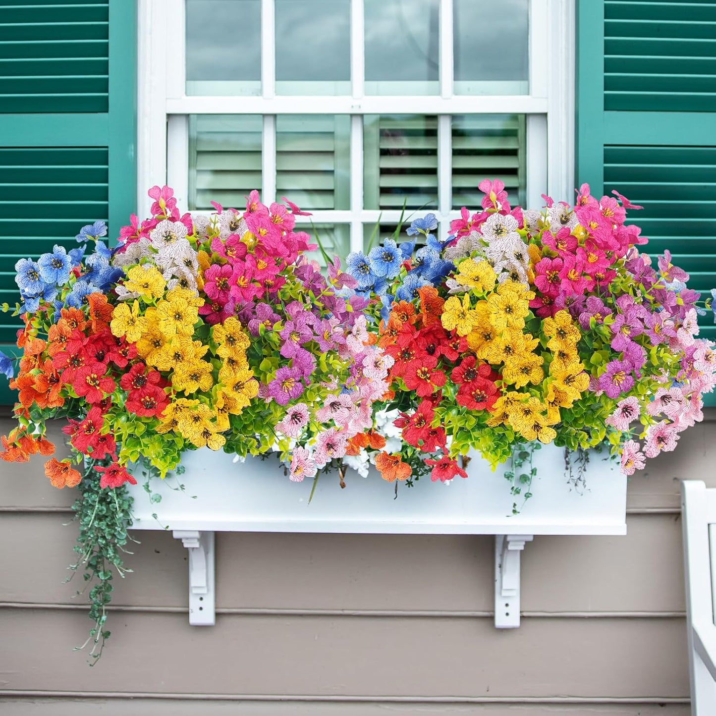 ⏳LAST DAY SPECIAL PRICE: ￡5.99!!🌺UV Resistant Colorful Artificial Flower💖