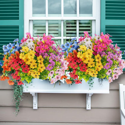 ⏳LAST DAY SPECIAL PRICE: ￡5.99!!🌺UV Resistant Colorful Artificial Flower💖
