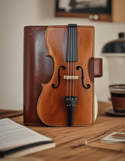 🔥HOT SALE - Vintage Violin Leather Notebook - Retro Lined Journal for Writing, Musical Gift for Musicians, Music Teachers & Music Lovers(Buy 2 Free Shipping)