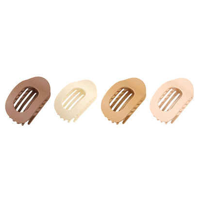 Oval hair clip set (4 pcs)