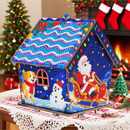 Gingerbread Snowman House Diamond Painting