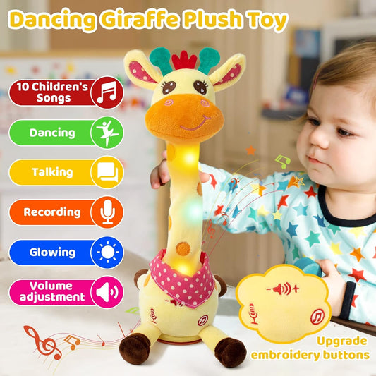 ⏰50% discount🎉 Best-selling musical giraffe toy – sings, dances, and repeats what you say! 🦒🎵