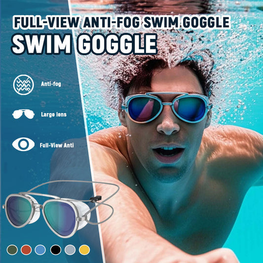 🌊 180° panoramic anti-fog swimming goggles for adults – leak-proof, wide-angle view, comfortable silicone, swimming goggles for training, the pool and leisure