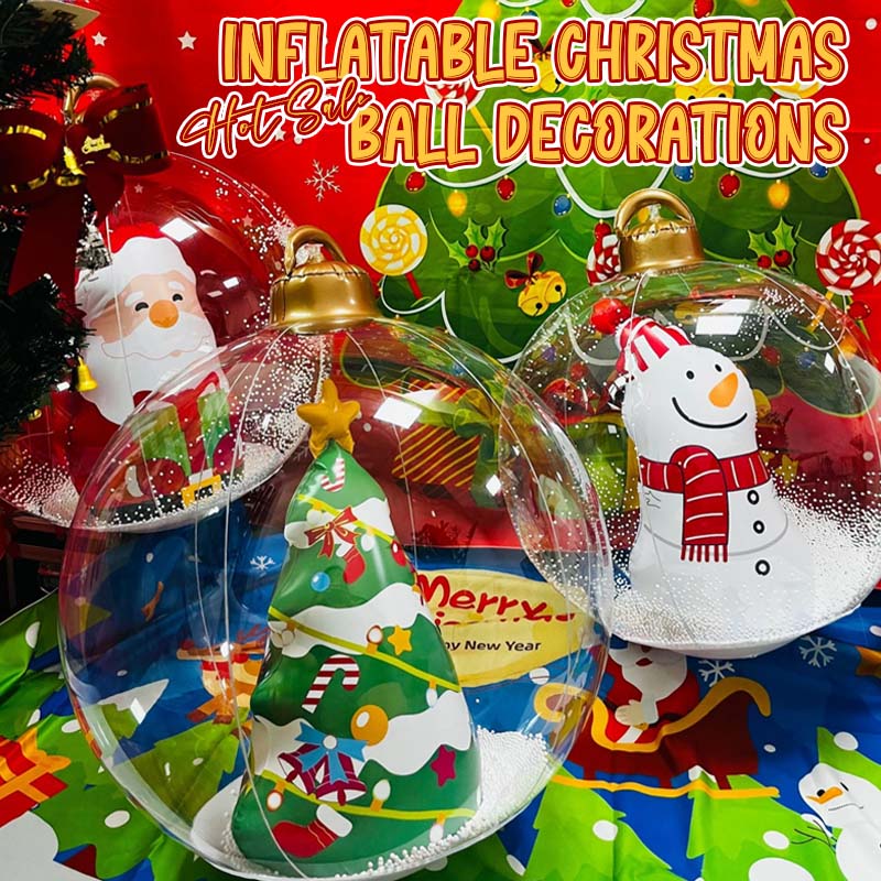 Inflatable Christmas bauble decorations