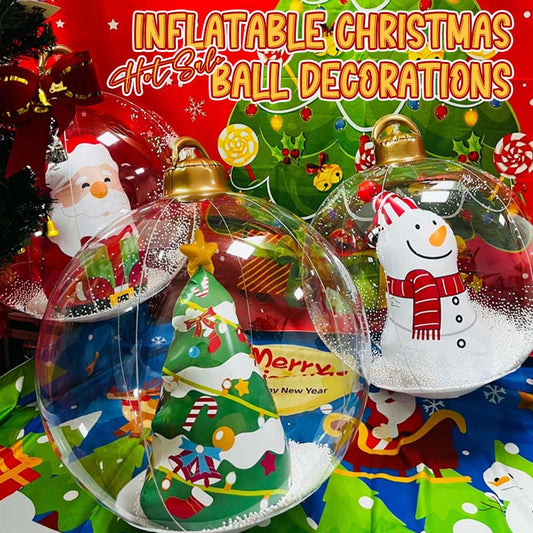 Inflatable Christmas bauble decorations